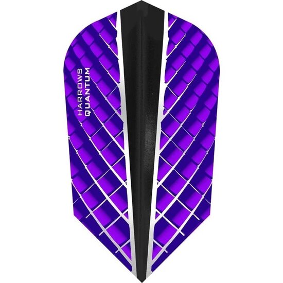 Harrows Quantum Dart Flights - Slim Shape - 100 Micron Purple