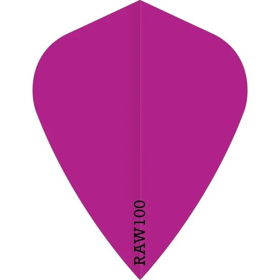 Dart Flights - Raw 100 - 100 Micron - Kite - Purple