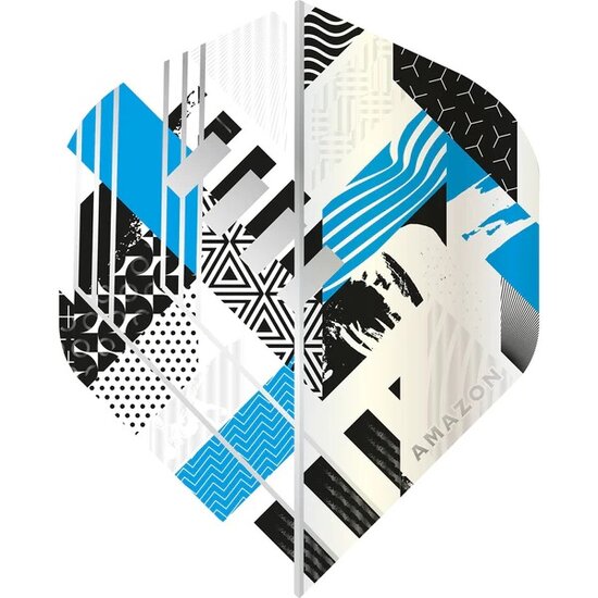 Amazon Abstract Dart Flights - No2 - Std - Blue