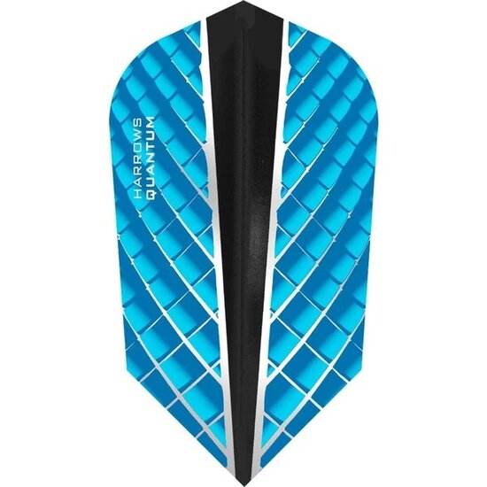 Harrows Quantum Dart Flights - Slim Shape - 100 Micron - Aqua