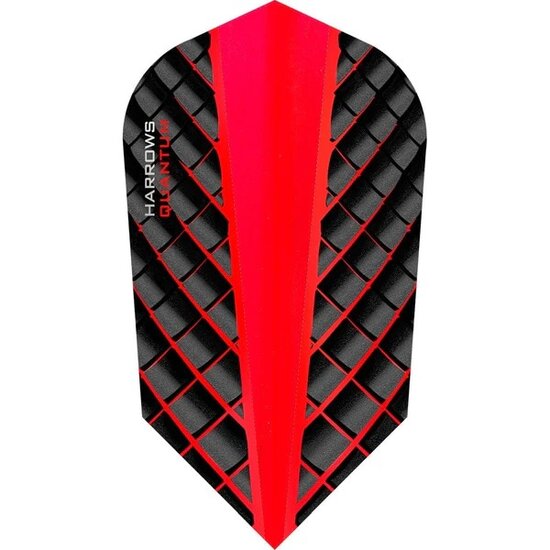 Harrows Quantum Dart Flights - 3D Effect - 100 Micron - Slim - Red