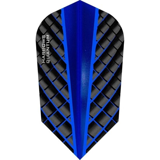 Harrows Quantum Dart Flights - 3D Effect - 100 Micron - Slim - Blue