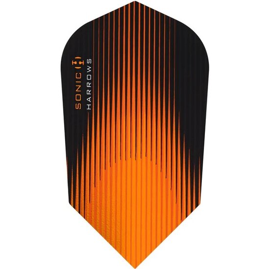 Harrows Sonic Dart Flights - Slim Shape - 100 Micron - Orange
