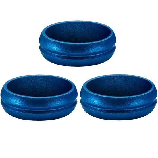 Mission F-Lock Rings - Shaft Lock - 3 Pack - Blue