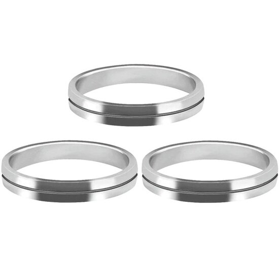 MISSION S-LOCK RINGS - SHAFT LOCK - PACK 3 - Silver