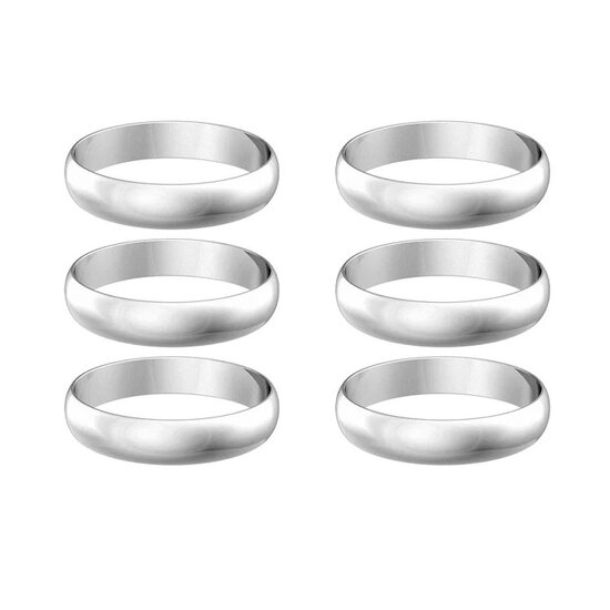 HARROWS SUPERGRIP SHAFTS - STEM SPARE RINGS - SILVER - PACK 6