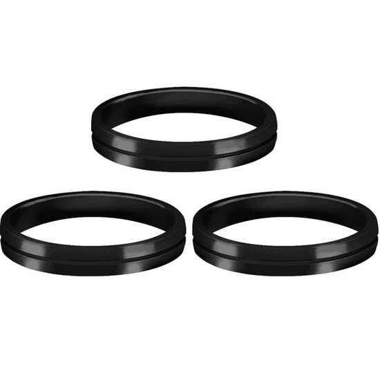 MISSION S-LOCK RINGS - SHAFT LOCK - PACK 3 - Black