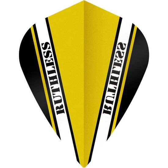 Ruthless - V100 Pro - Dart Flights - 100 Micron - Kite - Yellow