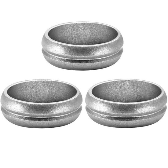 Mission F-Lock Rings - Shaft Lock - 3 Pack - Silver