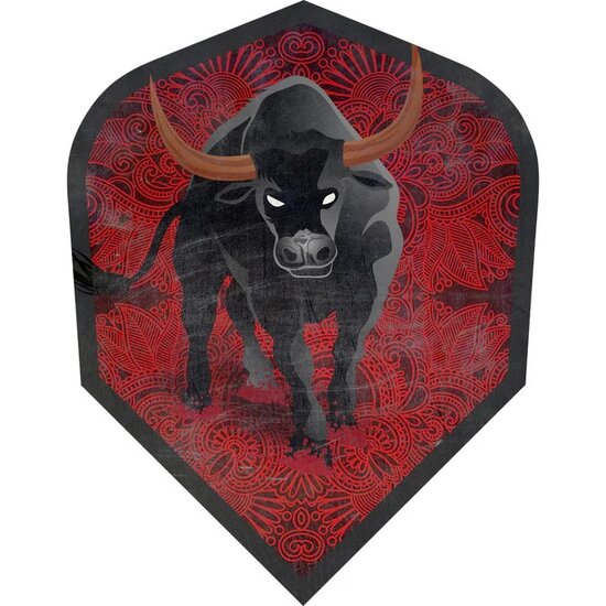 SHOT DART FLIGHTS - 100 MICRON - STD - NO6 - AMERICANA LONGHORN