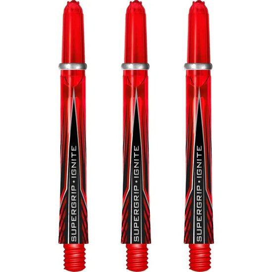  HARROWS SUPERGRIP IGNITE SHAFTS - DART SHAFTS - RED - Medium