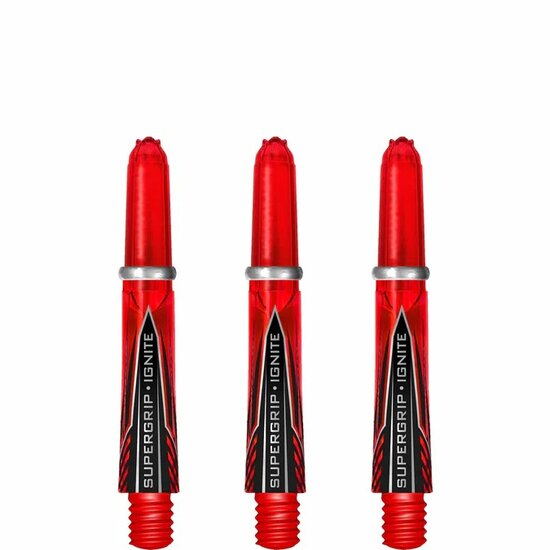  HARROWS SUPERGRIP IGNITE SHAFTS - DART SHAFTS - RED - Short