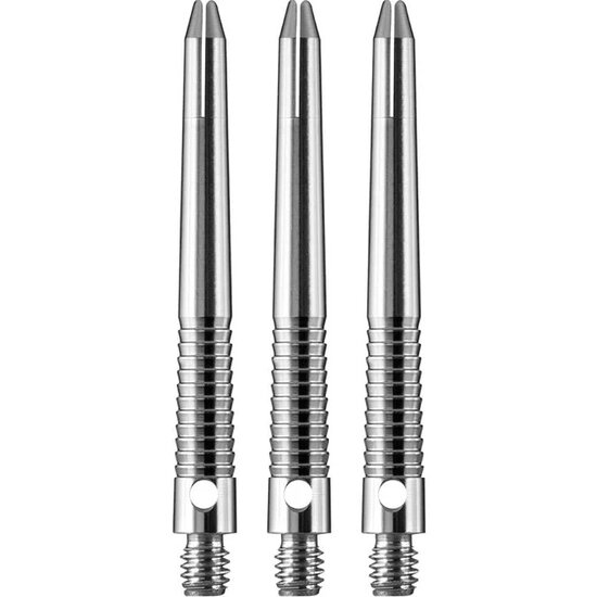 BULLS SHARKSKIN SHAFTS - ALUMINIUM DART SHAFTS - SILVER