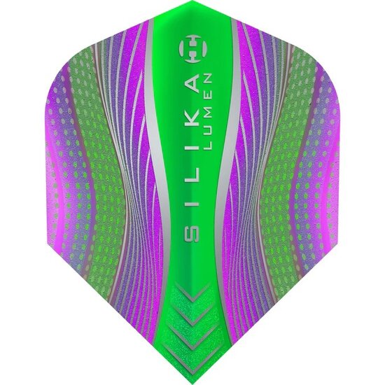 HARROWS SILIKA DART FLIGHTS - TOUGH CRYSTALINE COATED - STD - NO6 - LUMEN MIX - Purple