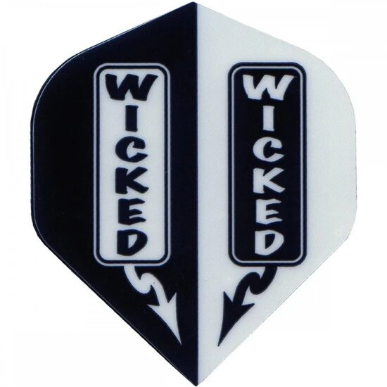 RUTHLESS - WICKED - DART FLIGHTS - 100 MICRON - NO2 - STD - White