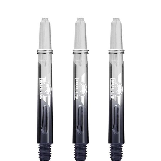 BULLS X-RAY SHAFTS SHORT - GRADIENT - BLACK