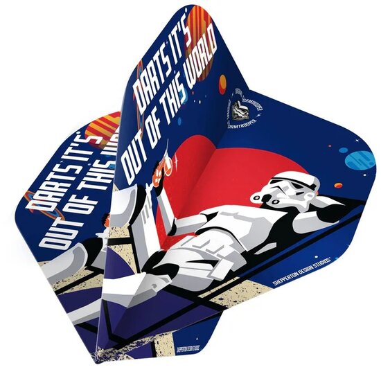ORIGINAL STORMTROOPER DART FLIGHTS - OFFICIAL LICENSED - NO2 - STD - OUT OF THIS WORLD