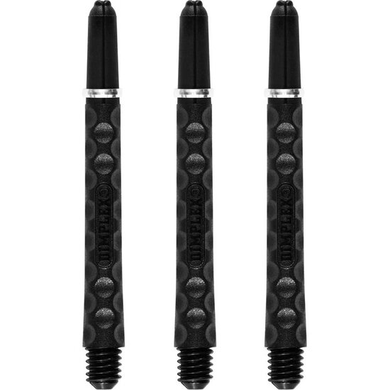 HARROWS DIMPLEX SHAFTS MEDIUM - WITH RINGS - BLACK