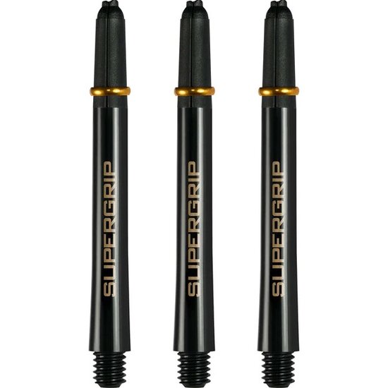 Harrows Supergrip Fusion X Shafts - Dart Shafts - Medium - Black/Gold
