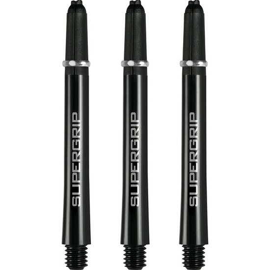 Harrows Supergrip Fusion X Shafts - Dart Shafts - Medium - Black/Silver
