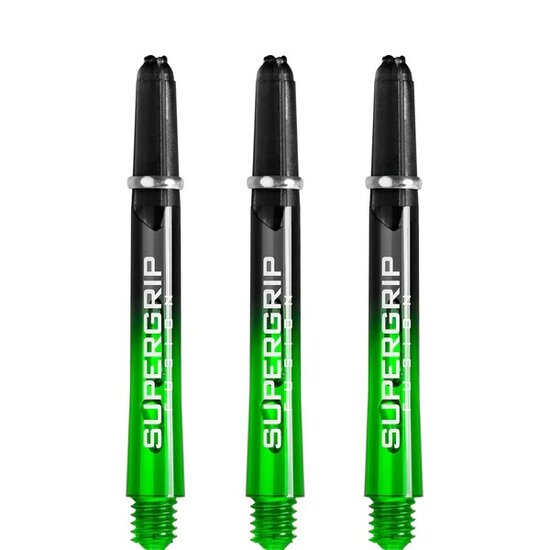 Harrows Supergrip Fusion X Shafts - Dart Shafts - Inbetween - Black/Green