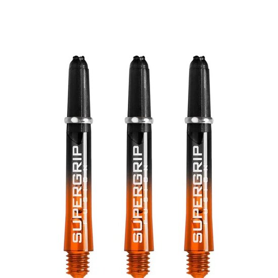 Harrows Supergrip Fusion X Shafts - Dart Shafts - Short - Black/Orange