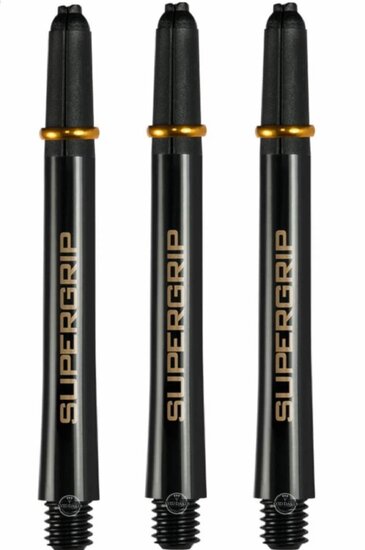 Harrows Supergrip Fusion X Shafts - Dart Shafts - Short - Black/Gold