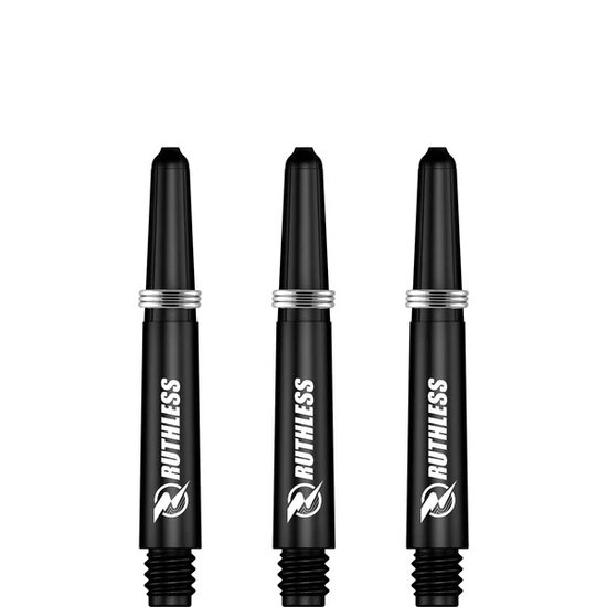 Ruthless RX - Ruthless Deflectagrip Dart Shafts - Short -Nylon-Black