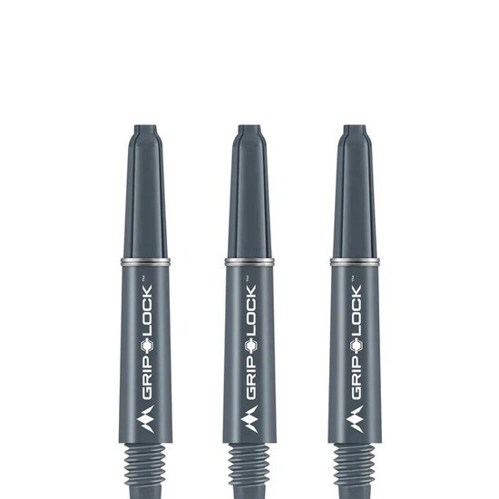 Mission GripLock Shafts - Dart Shafts - Short - Grey