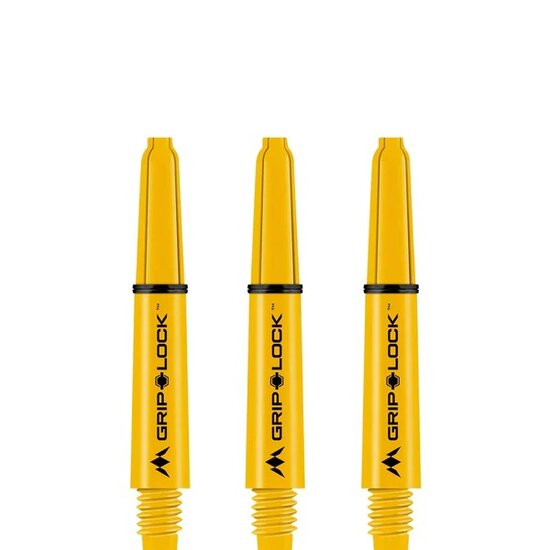 Mission GripLock Shafts - Dart Shafts - Short - Yellow