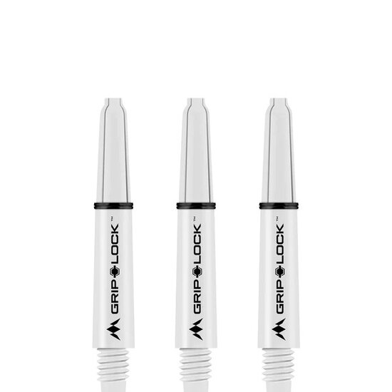 Mission GripLock Shafts - Dart Shafts - Short - White