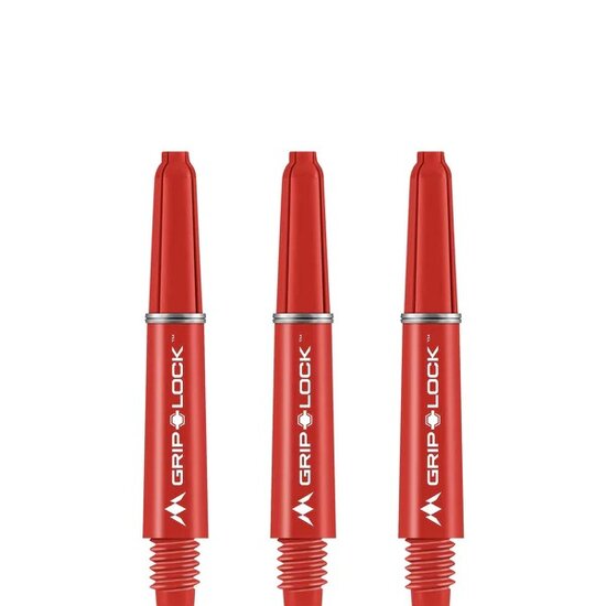 Mission GripLock Shafts - Dart Shafts - Short - Red