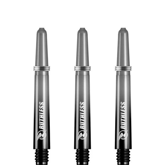 Ruthless Deflectagrip Plus Dart Shafts - Inbetween - Polycarbonaat - Grey/Black