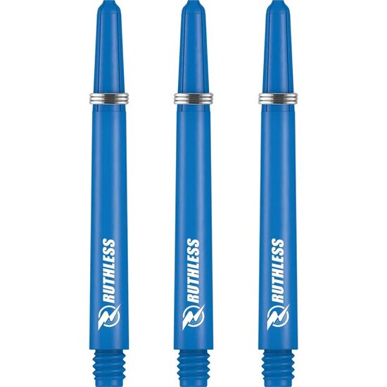 Ruthless RX - Ruthless Deflectagrip Dart Shafts - Medium -Nylon-Blue