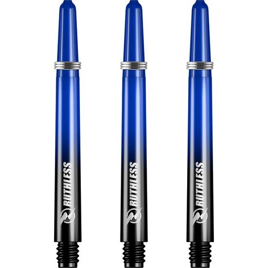 Ruthless Deflectagrip Plus Dart Shafts - Medium - Polycarbonaat - Blue/Black