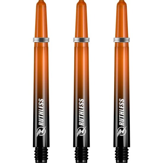 Ruthless Deflectagrip Plus Dart Shafts - Medium - Polycarbonaat - Orange/Black