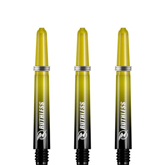 Ruthless Deflectagrip Plus Dart Shafts - Inbetween - Polycarbonaat - Yellow/Black