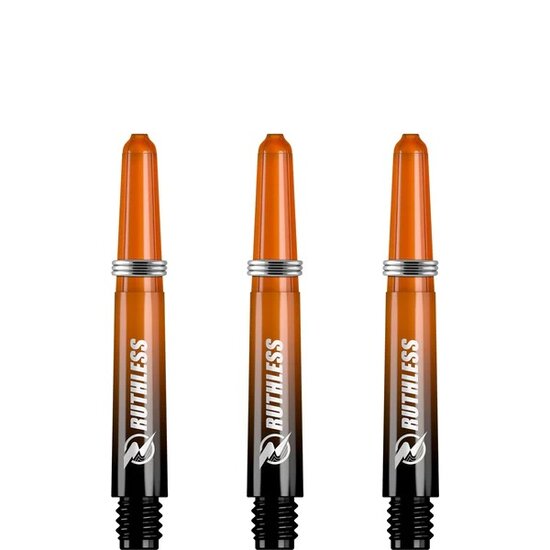 Ruthless Deflectagrip Plus Dart Shafts - Short - Polycarbonaat - Orange/Black