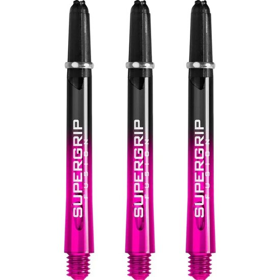 Harrows Supergrip Fusion X Shafts - Dart Shafts - Medium - Black/Pink