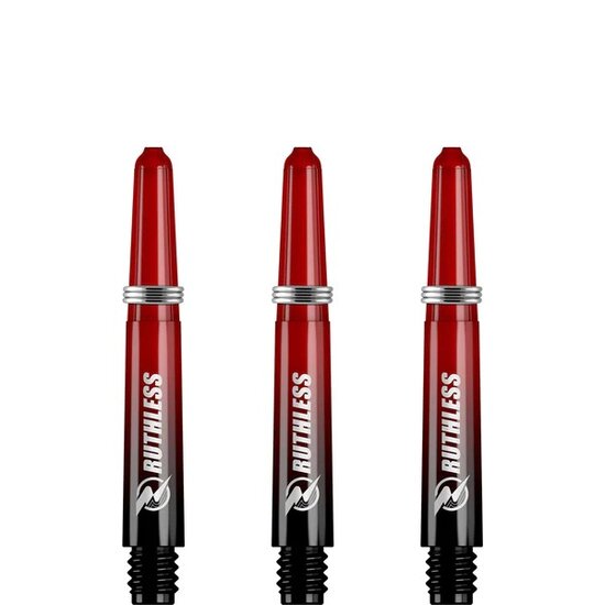 Ruthless Deflectagrip Plus Dart Shafts - Short - Polycarbonaat - Red/Black