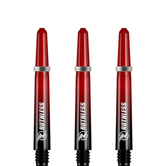 Ruthless Deflectagrip Plus Dart Shafts - Inbetween - Polycarbonaat - Red/Black