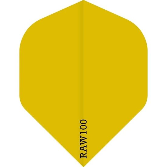 Dart Flights - Raw 100 - 100 Micron - Std - Plain - Yellow