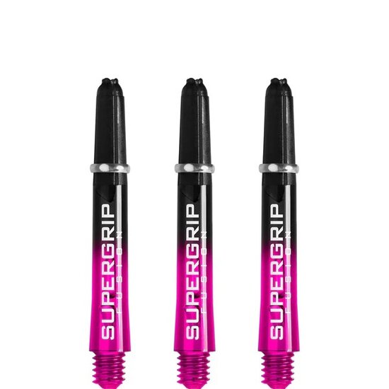 Harrows Supergrip Fusion X Shafts - Dart Shafts - Short - Black/Pink