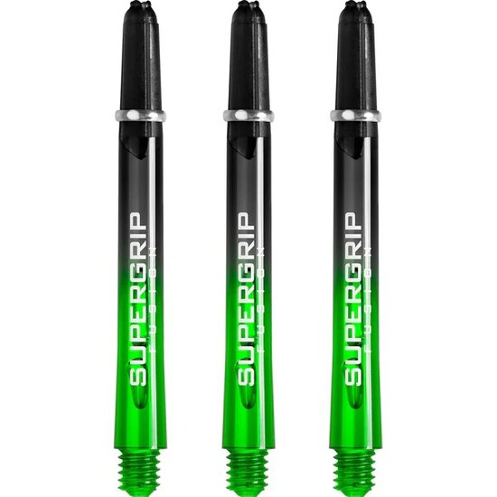 Harrows Supergrip Fusion X Shafts - Dart Shafts - Medium - Black/Green