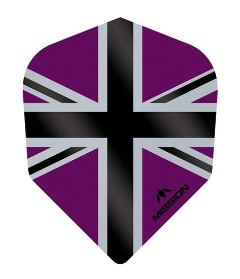 Mission Alliance Union Jack Dart Flights - No6 - Std - Purple