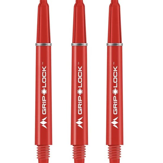 Mission GripLock Shafts - Dart Shafts - Medium - Red