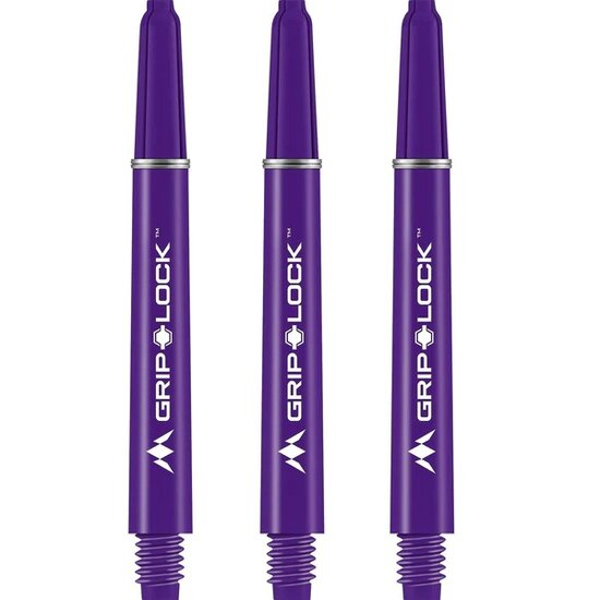 Mission GripLock Shafts - Dart Shafts - Medium - Purple