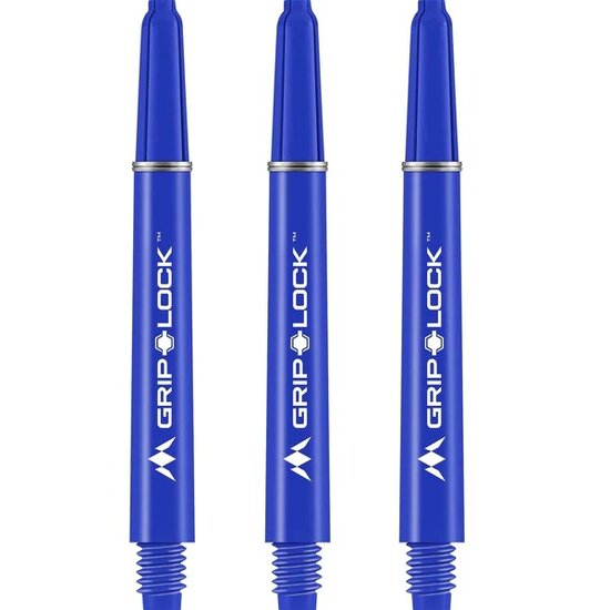 Mission GripLock Shafts - Dart Shafts - Medium - Blue