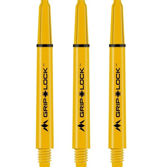 Mission GripLock Shafts - Dart Shafts - Medium - Yellow