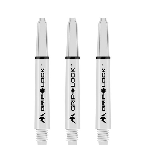 Mission GripLock Shafts - Dart Shafts - Inbetween - White